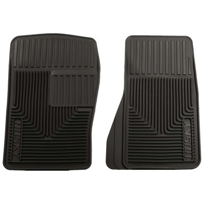 Husky Liners 51071 2-Pack Heavy Duty Black Rubber Floor Mats for Ultimate Protection