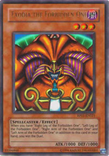 Exodia the Forbidden One RP01-EN021 Ultra Rare Unlimited Near Mint x1