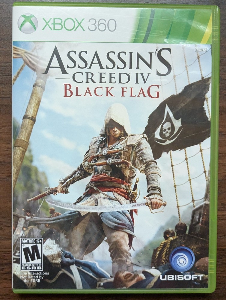 Assassin's Creed IV: Black Flag (Microsoft Xbox 360, 2013) Two Disk Set
