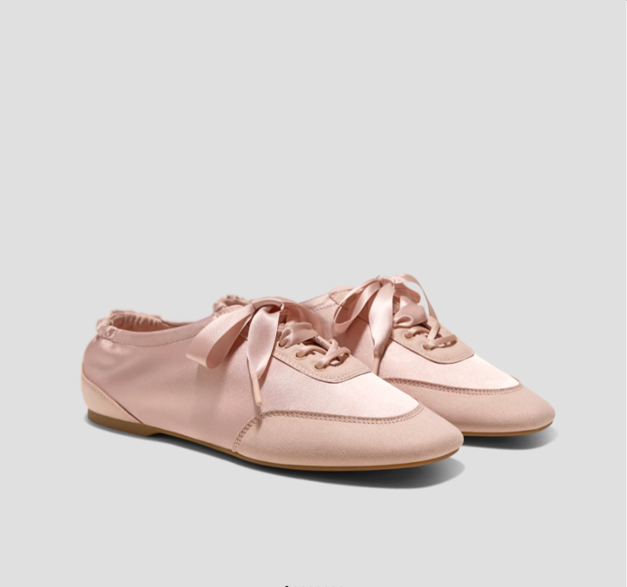 VIVAIA Square-Toe Lace-Up Sneakerinas (Cristina)