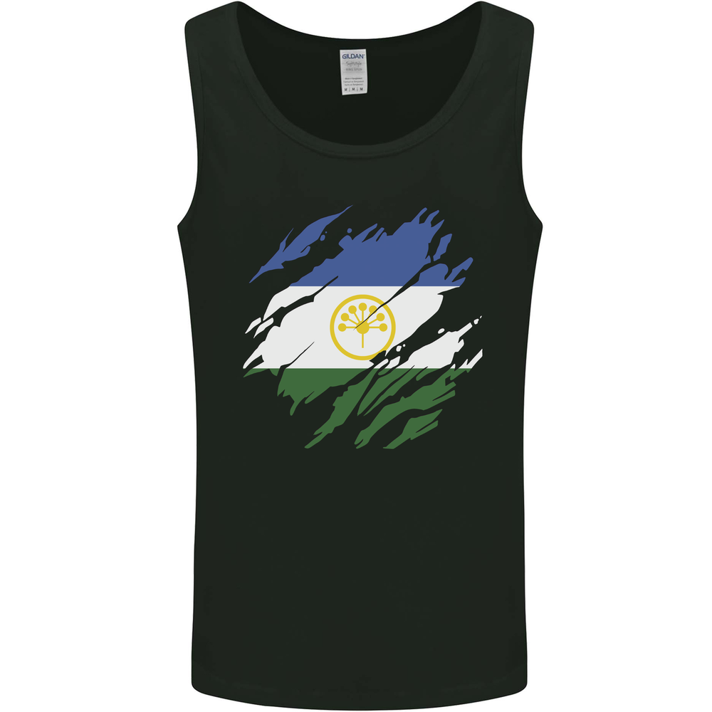 Torn Flag Bashkortostan Mens Vest Tank Top