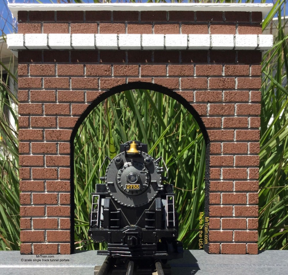 O Scale Tunnel Portals for Model Trains-Set of 2 / 1:48 Model Railroad Scenery