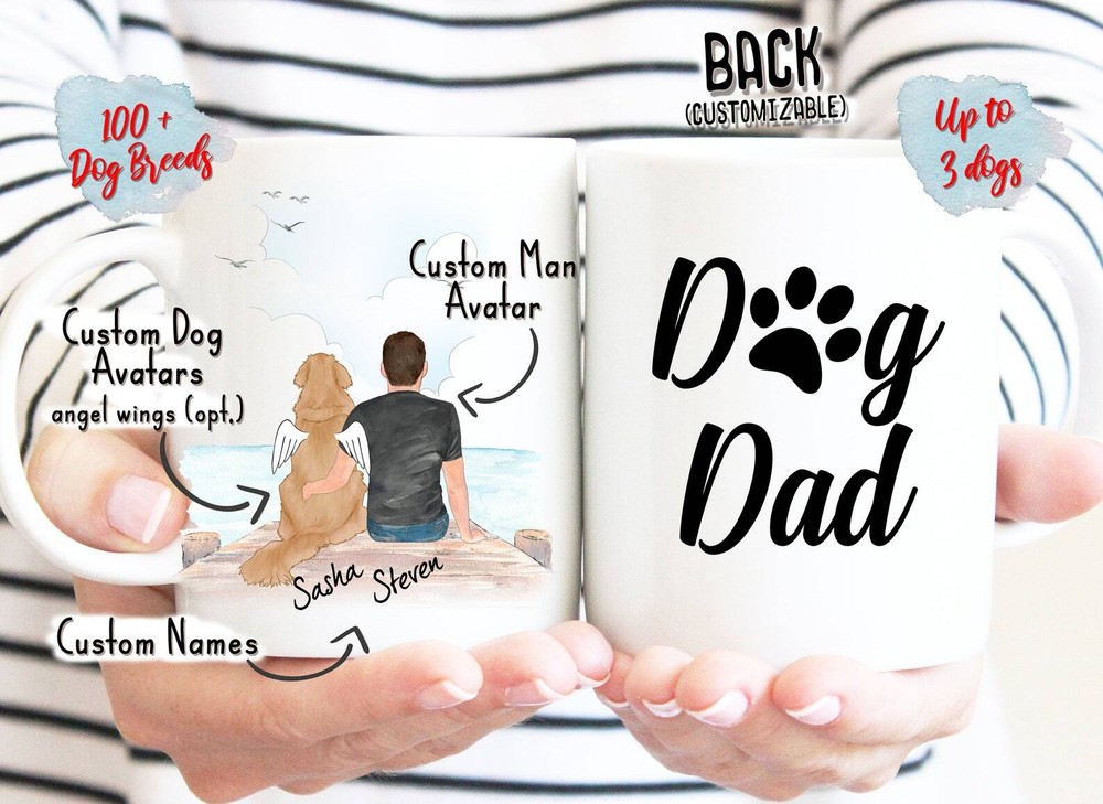 Custom Dog Dad Coffee Mug for Pet Lovers & Fur Dads  