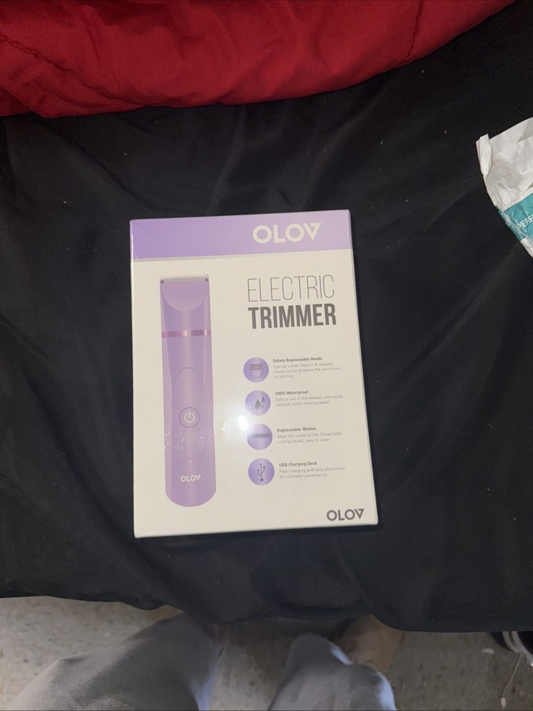 OLOV Electric Body Hair Groin Trimmer Unisex Waterproof Ceramic Blade *SEALED*