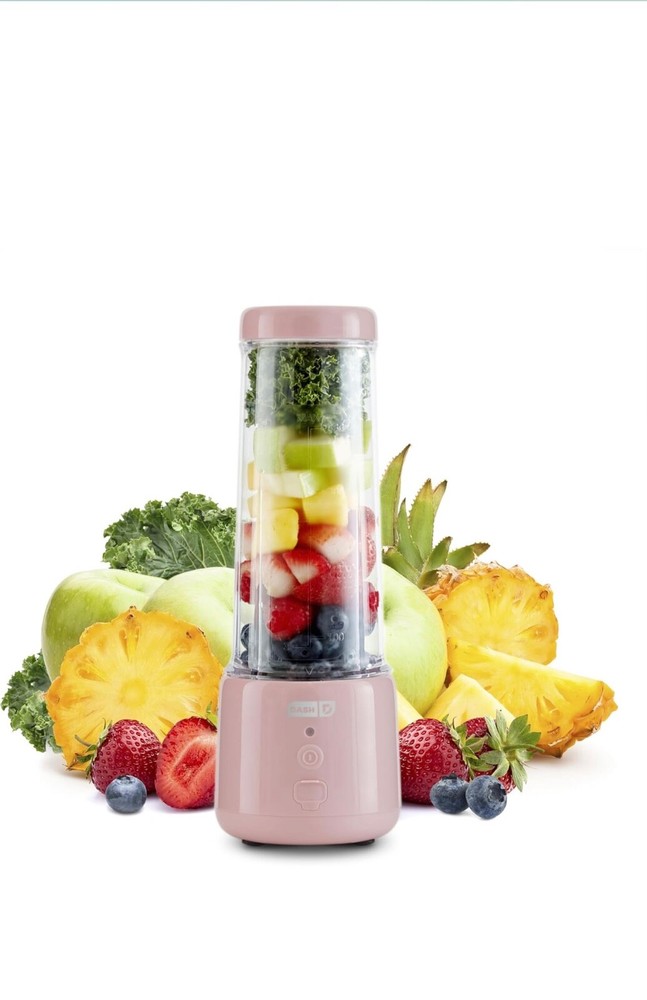 Portable 16oz Dash Personal Blender with Self-Cleaning USB-C Charging in Aqua Blue