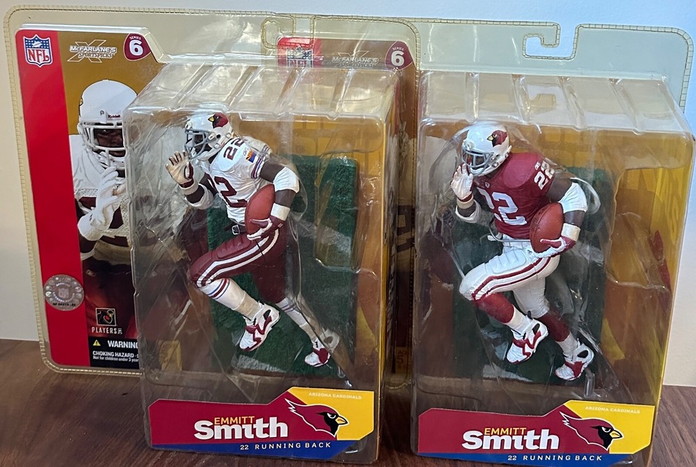 McFarlane Emmitt Smith Series 6 Variant Arizona Cardinals NFL Figure B4 New