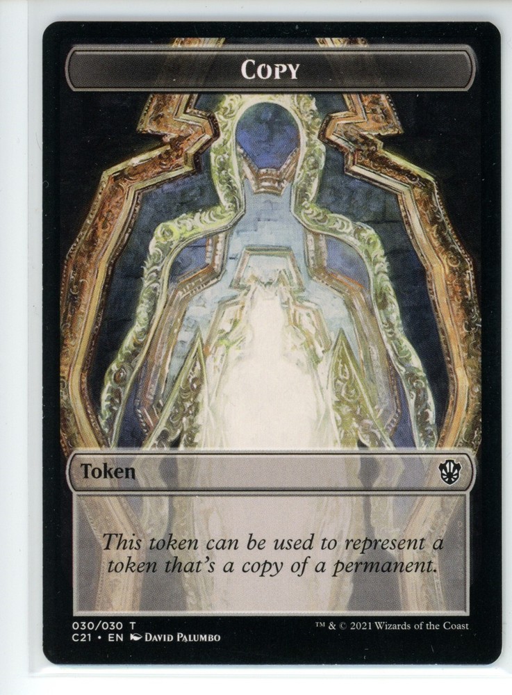 COPY // FRACTAL DOUBLE-SIDED TOKEN Commander 2021 #30//3 C21(NM)(MTG)