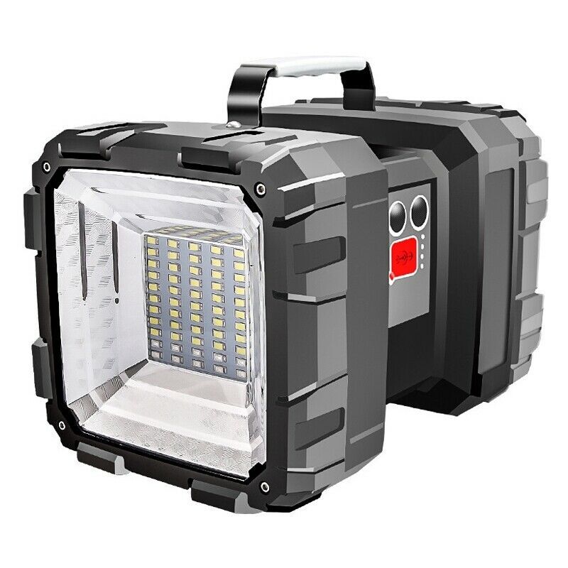 60W LED Rechargeable Double-Sided Portable Power Torch Super Bright Flashlight
