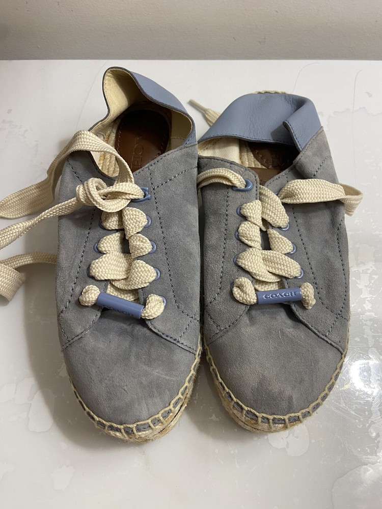 COACH  blue Women Size 6B Flats Shoes. Rare.