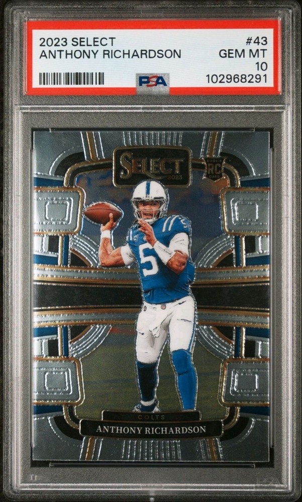 2023 Select Concourse #43 Anthony Richardson RC PSA GEM-MINT 10 Colts Card