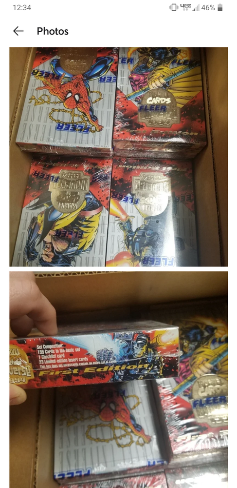 1994 Fleer Marvel Universe 1st edition Factory sealed! 4 box set!