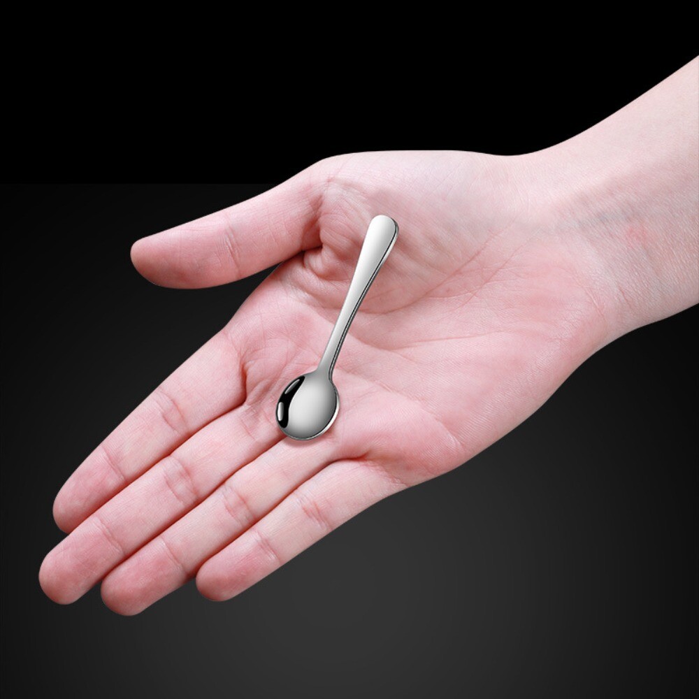 5pcs Stainless Steel Coffee Tea Spoons Rust Prevention Flavoring Spoon  Kitchen