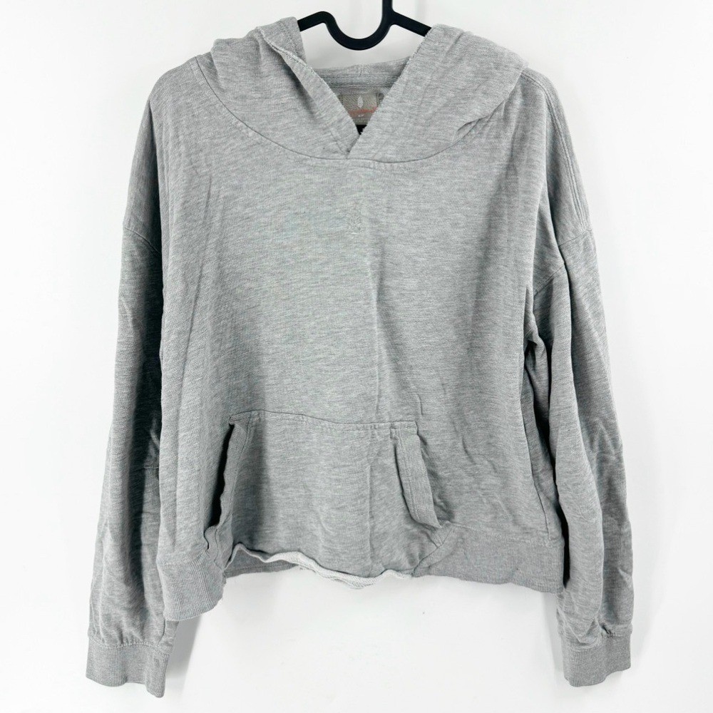 ✅ Free People Movement GREY Hoodie WITH POCKETS SIZE SMALL COTTON