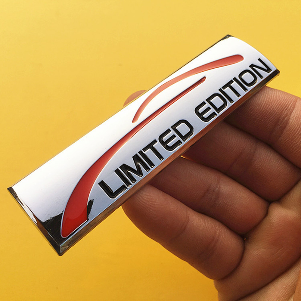 3D Logo Limited Edition Car Chrome Emblem Sticker Badge Decal Trim Accessories