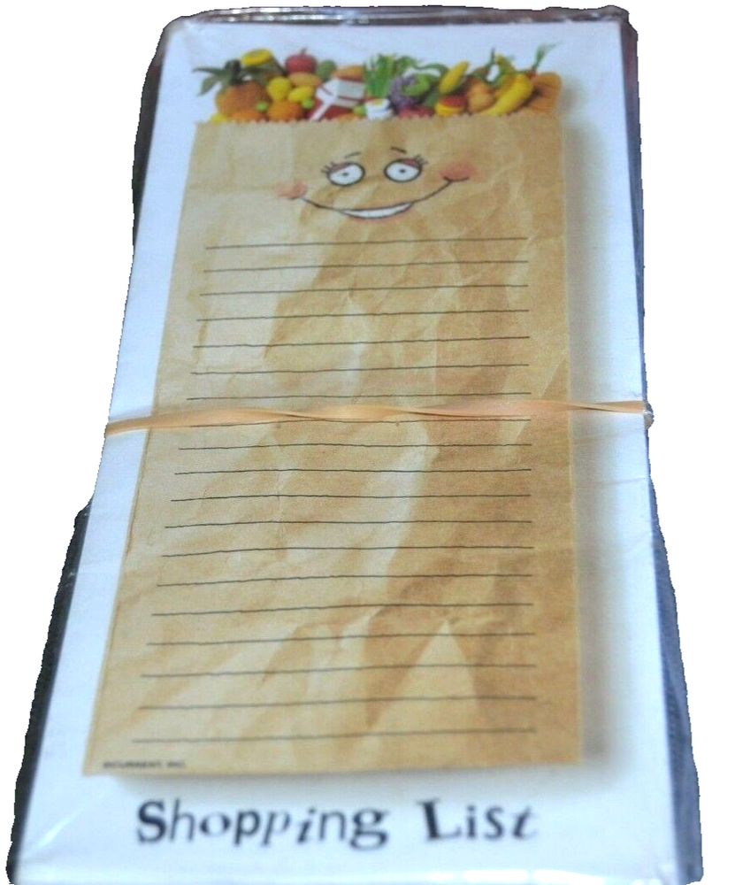 Vintage Anthropomorphic Paper Sack Shopping List & Coupon Envelopes by Current Inc-image