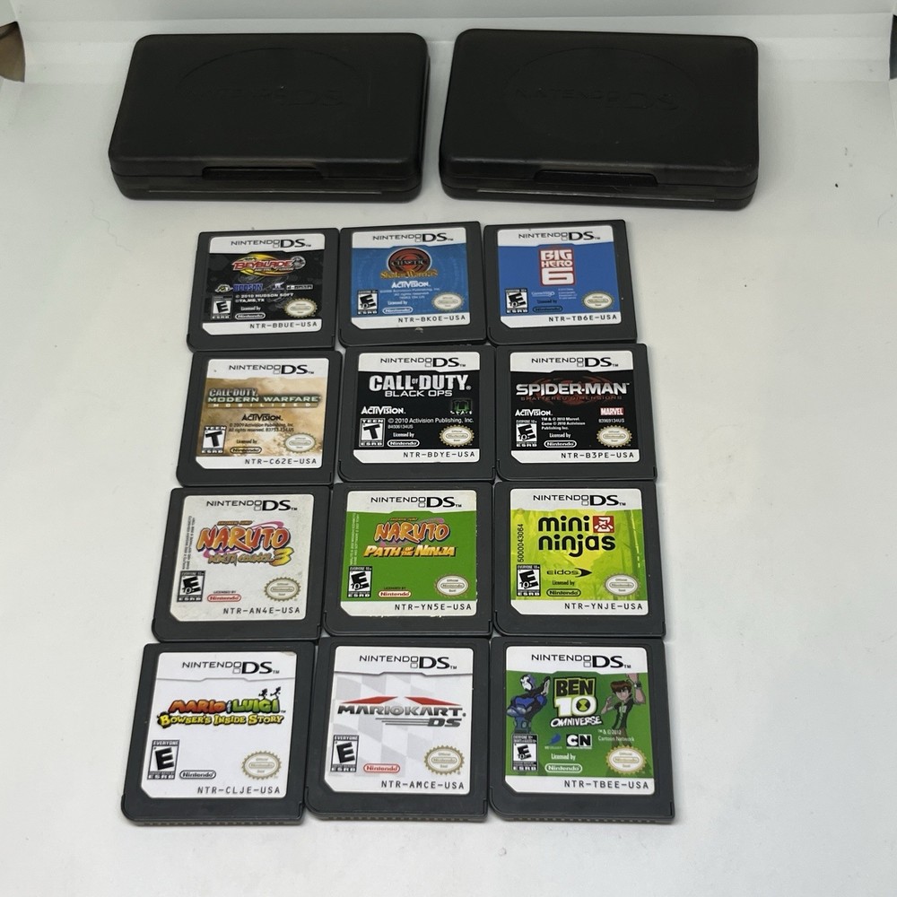 Nintendo DS Game Lot Mario Kart  Call Of Duty Ben 10 Naruto & More!