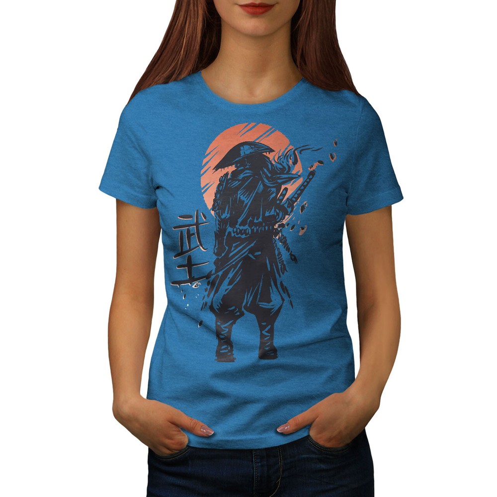 Wellcoda Epic Warrior Warrior In Battle Stance Womens T-shirt
