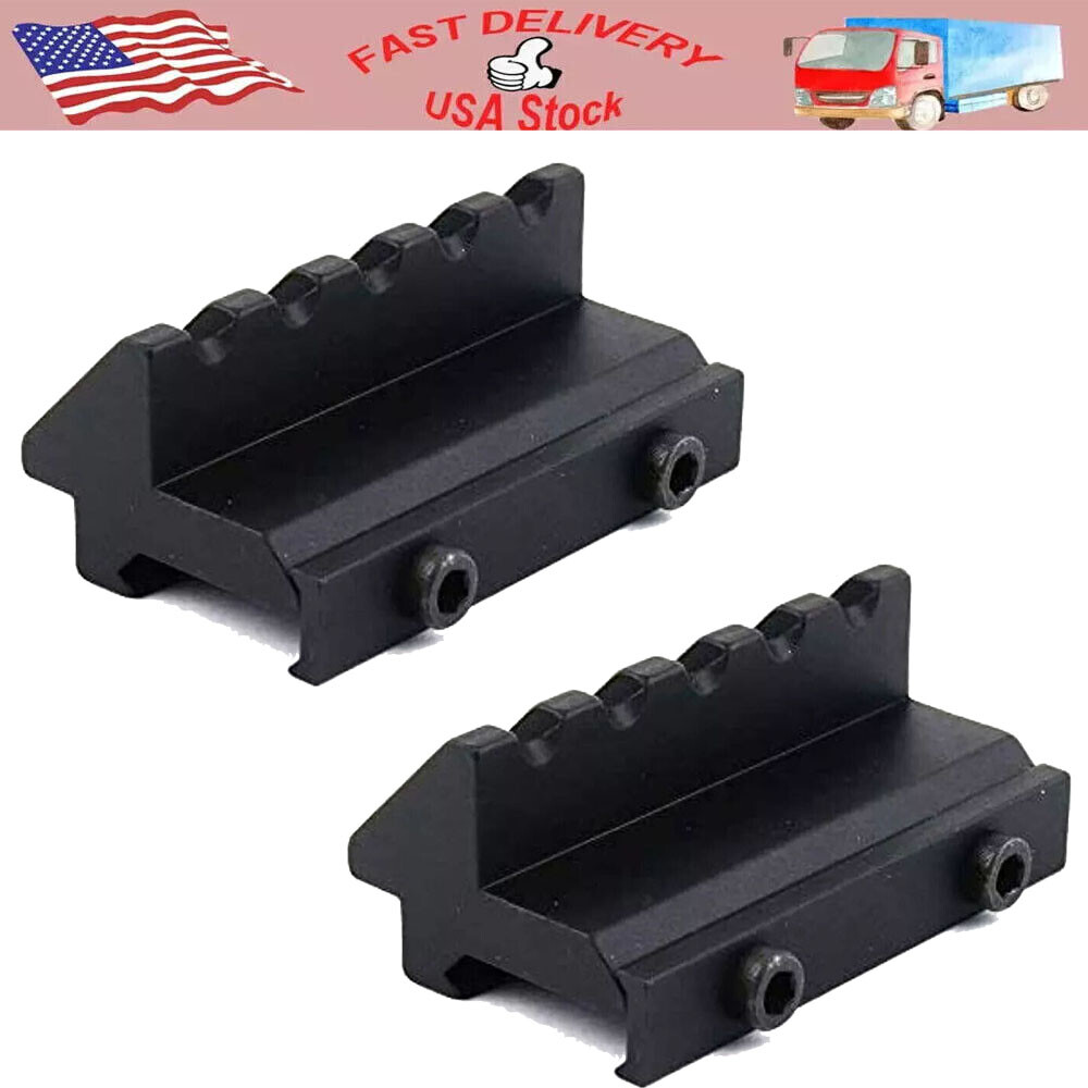 2-Pack 45° Offset Weaver Rail Mount Adapter - Aluminum US Made