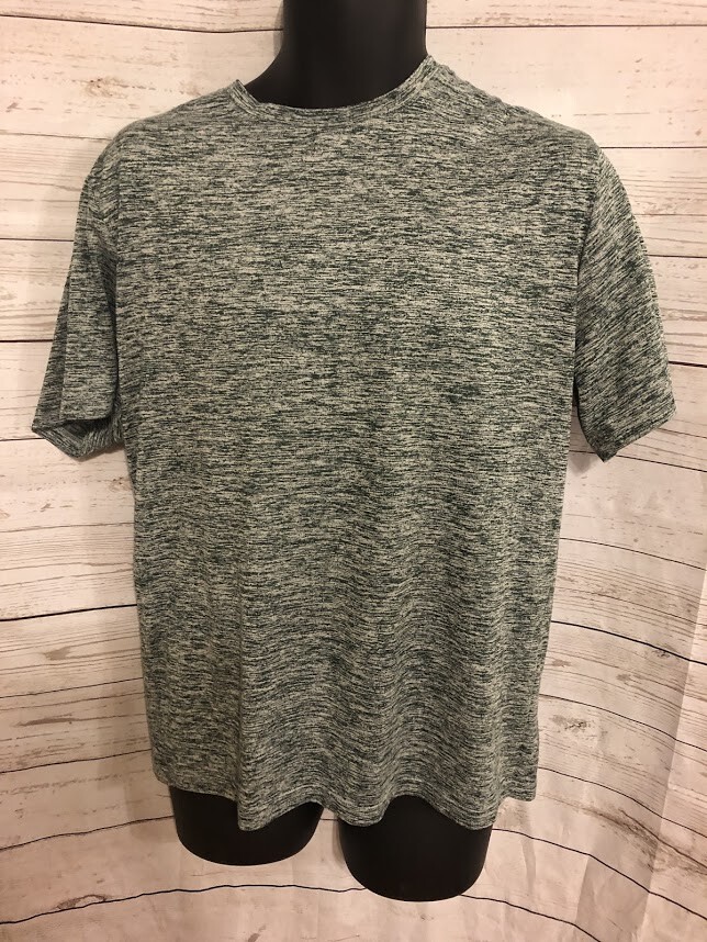 Reebok Men's T-Shirt Gray-Green Short Sleeve Size L Large