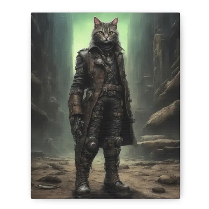 Fantasy Home Decor Wall Art - Ally Cat Trio Illustration