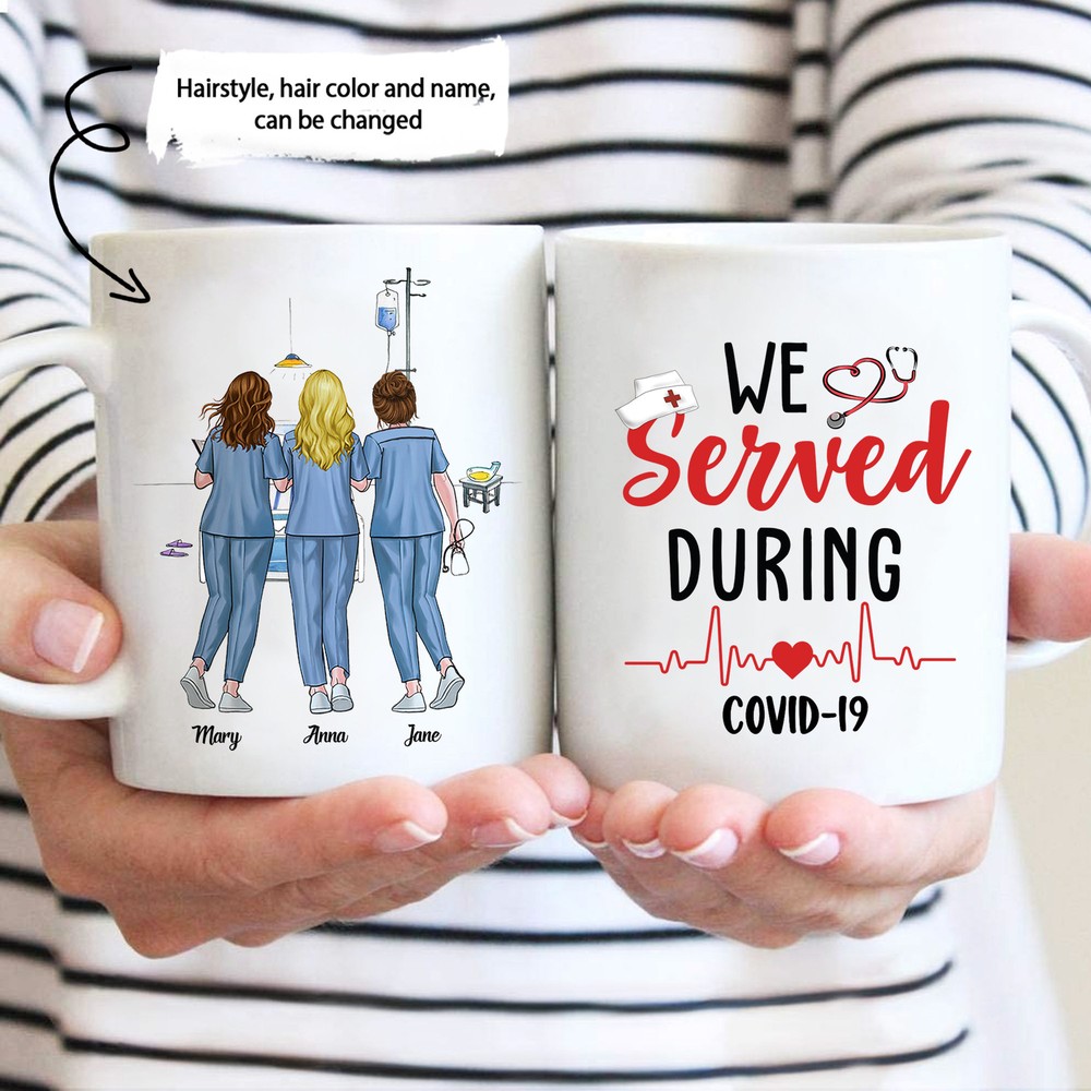We Served During Kovid 19 Mug Medical Mug Quarantine Mug Personalized Mug For