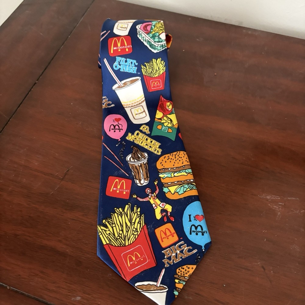 McDonald’s Vintage Men’s Tie - About 56.5” Long & 3.5” Wide- Colorful