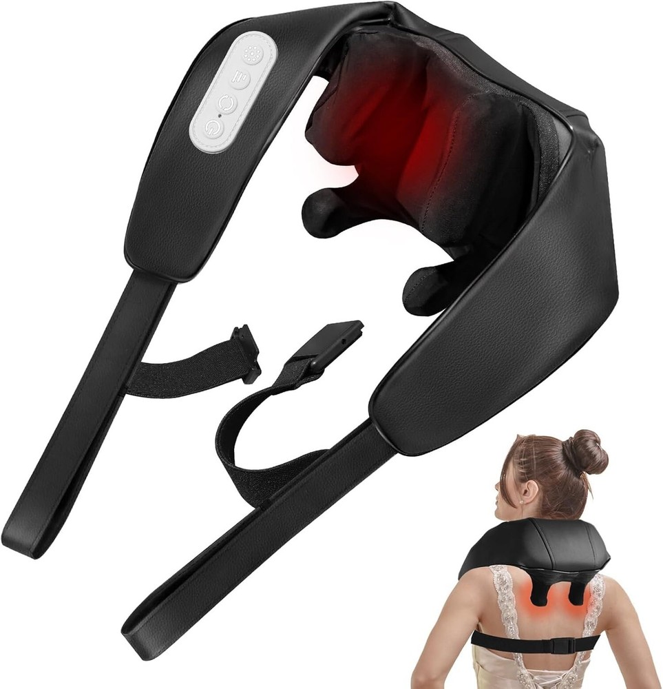 Neck and Shoulder Deep Tissue Massager, Cordless Deep Kneading Massagers with...