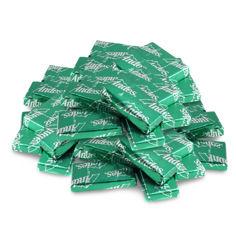 Andes Creme de Menthe Smooth Mint Chocolates, Wrapped Bulk 1 lb.