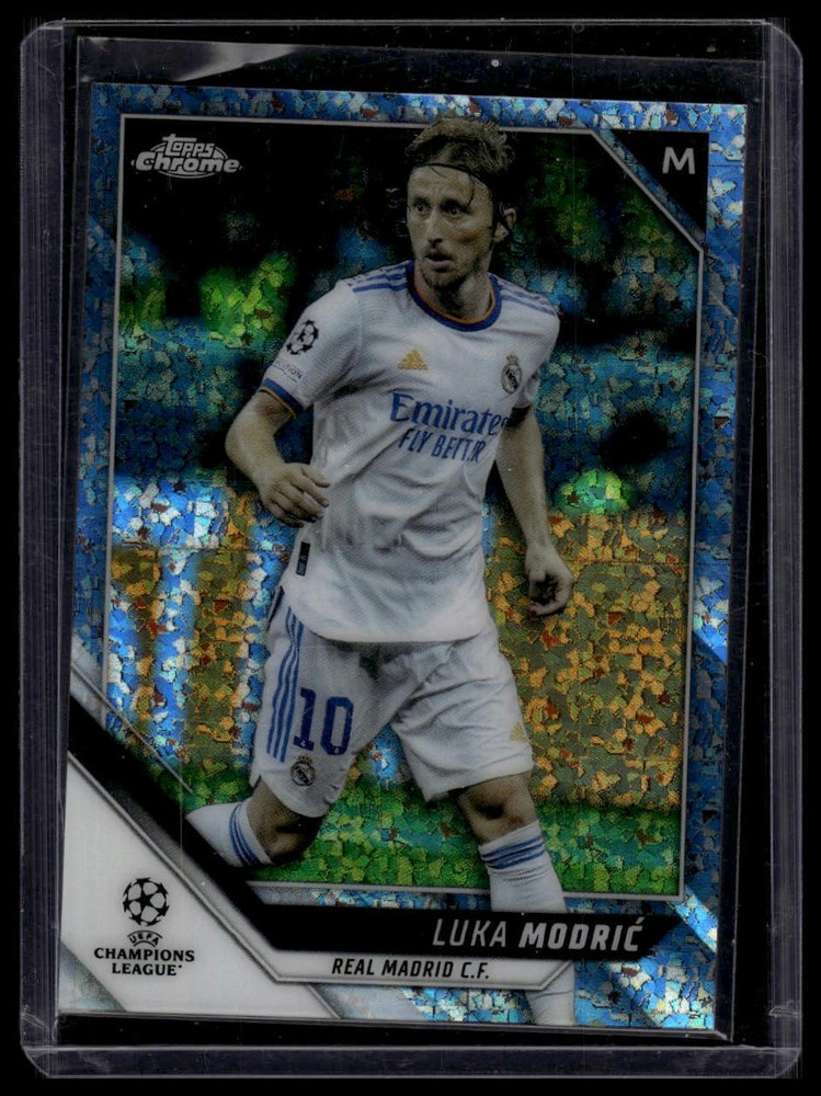 2021-22 Topps Chrome UEFA #85 Luka Modrić Silver Mini-Diamond Refractor #/275