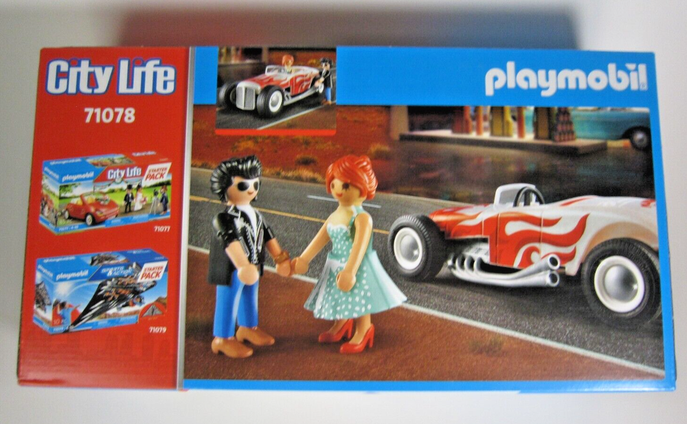 Playmobil 71078 City Life: Starter Pack Hot Rod - New - Sealed