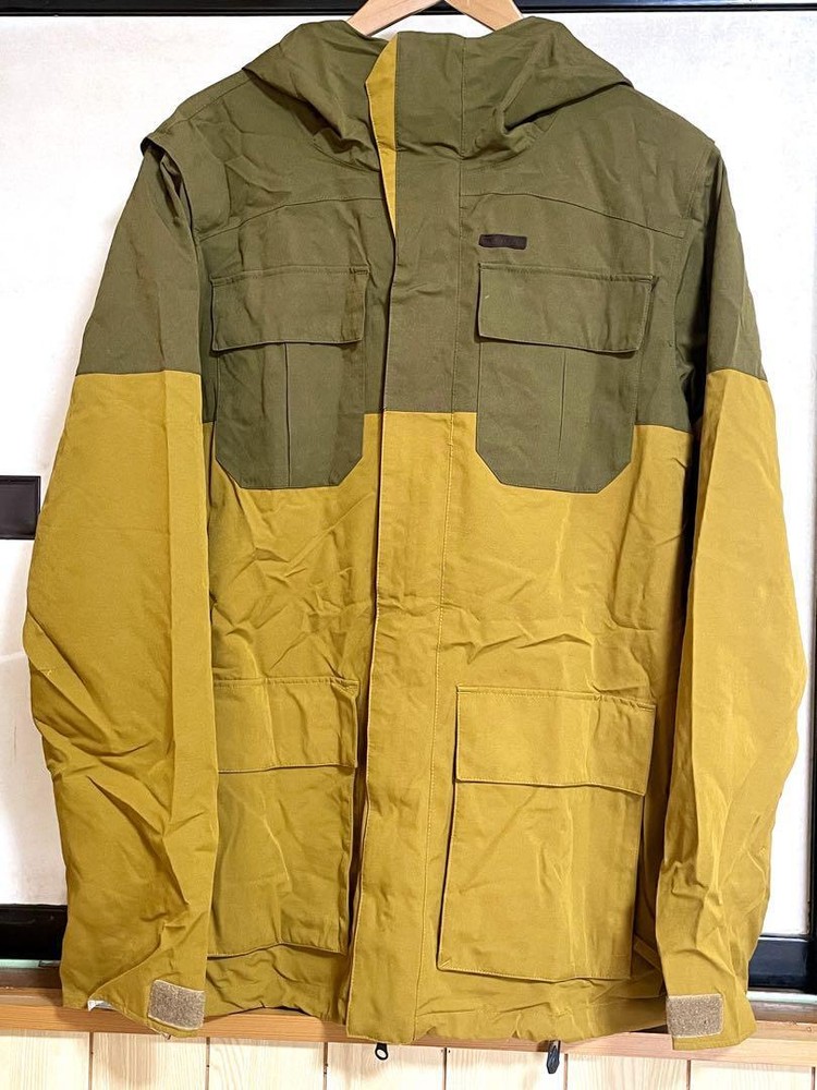 Volcom Snowboard Jacket Mens Size M Yellow Olive