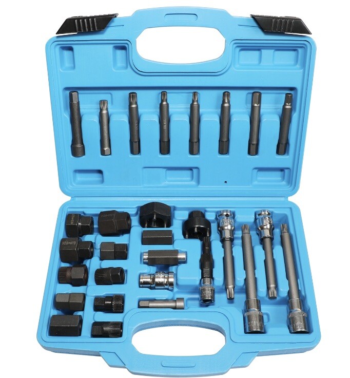 30pc Alternator Puller Pulley Profile Adaptor Repair Tool Set For Audi BMW VW P