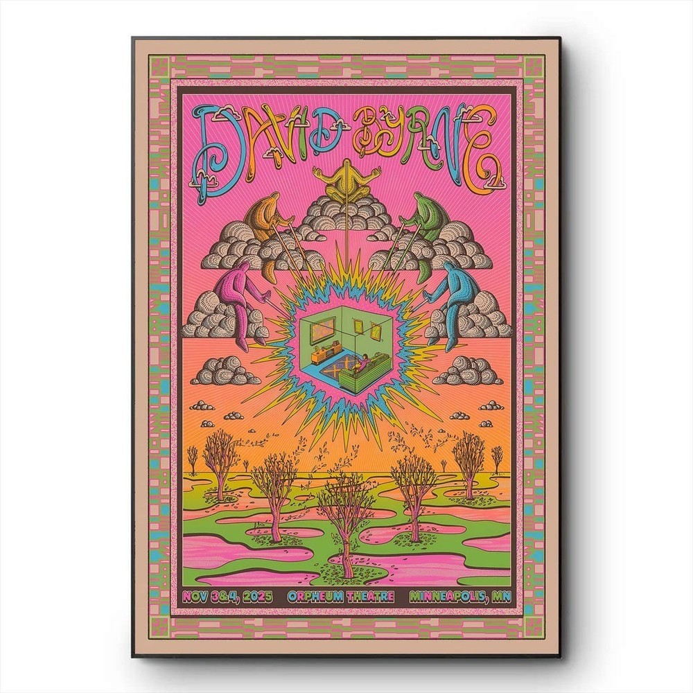 David Byrne Orpheum Theatre Minneapolis November 3 4 2025 PosterPOSTER