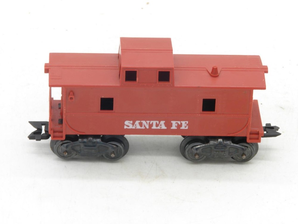 Marx Trains O Gauge Santa Fe Caboose on G Trucks