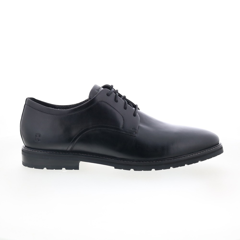 Rockport Cedric RMCEDRIC Mens Black Wide Oxfords & Lace Ups Plain Toe Shoes