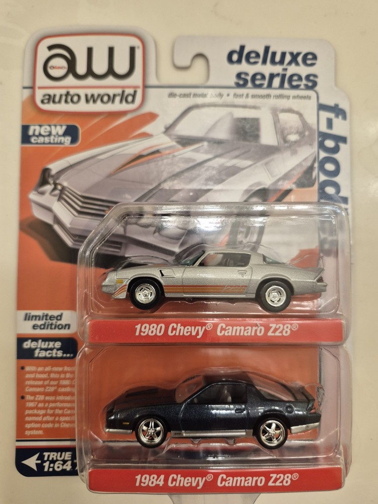 Auto World 1980 Camaro Z28 And 1984 Camaro Z28 2 Pack