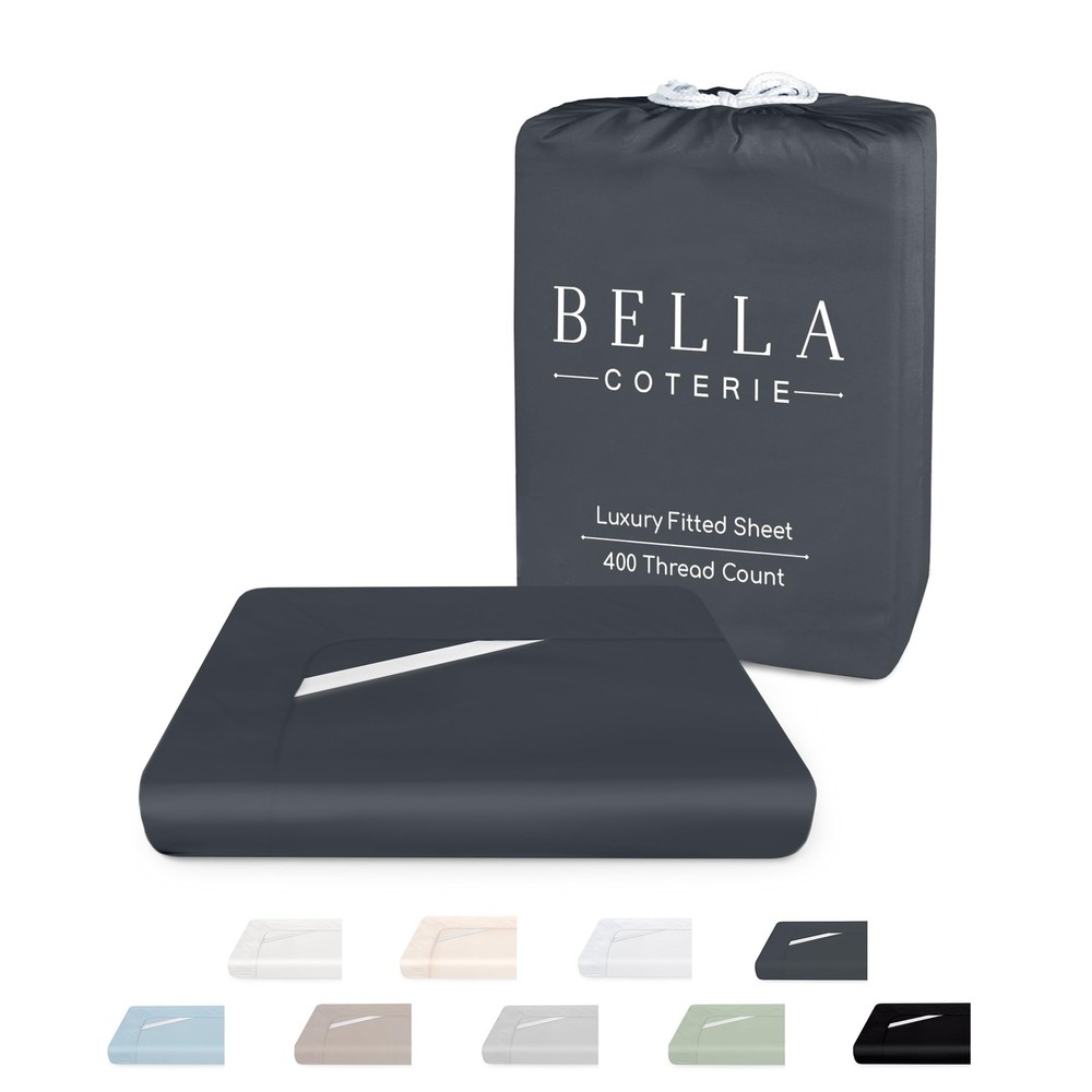 Bella Coterie Organic Bamboo King Fitted Sheet – Soft Luxe Comfort