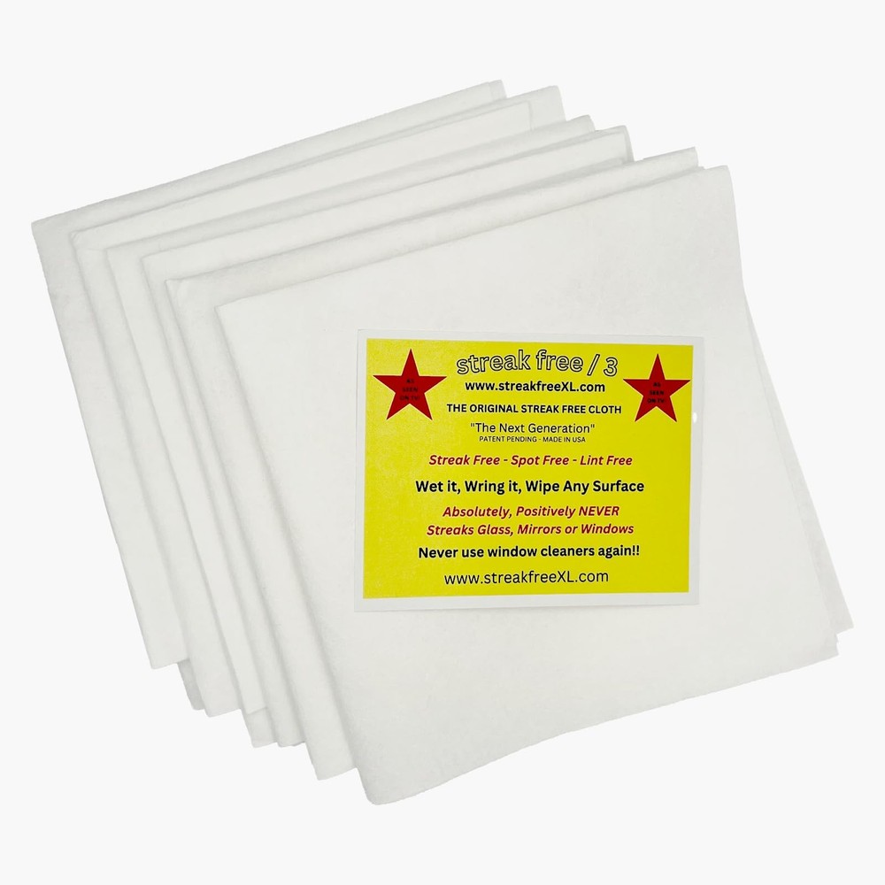 Microfiber Cleaning Cloth 6 Pack 16x16 Lint Free As Seen On TV