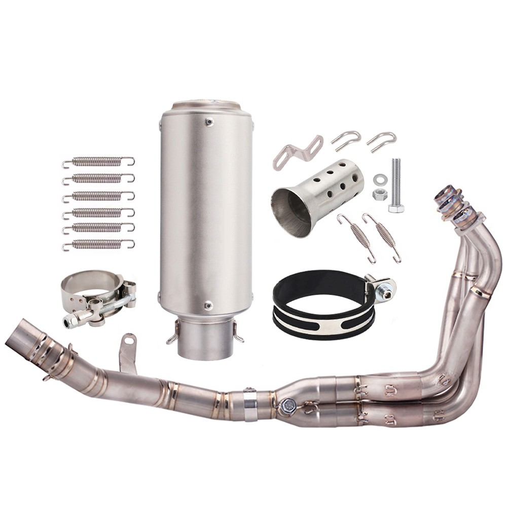 Fit Kawasaki Z900 2017-24 Slip On Full Exhaust Header Link Pipe Muffler Titanium