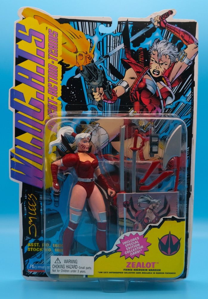 Vintage Playmates Toys ZEALOT - Stan Lee Wild C.A.T.S. Action Figure 1994 NOS