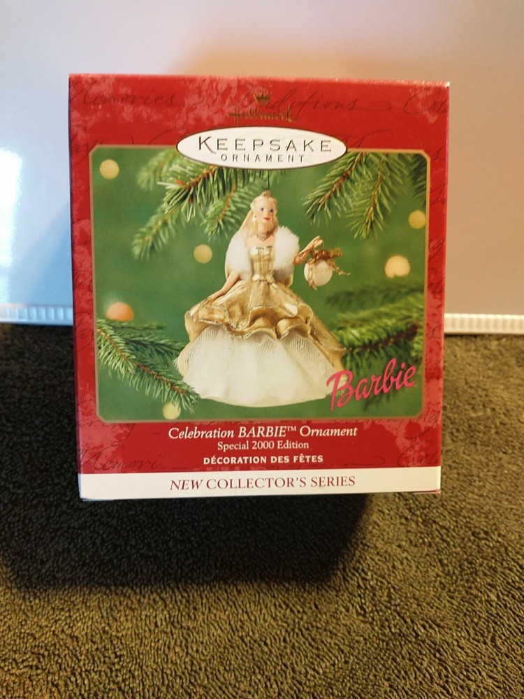 2000 Hallmark Keepsake Celebration Barbie Ornament QXI6821 Collector's Series