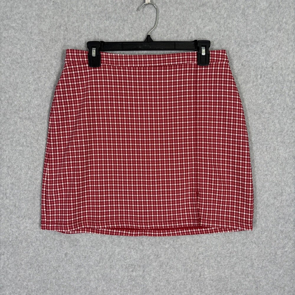 Y2K Hollister Plaid Mini Skirt Academia Girly Cherry Cottagecore Aesthetic