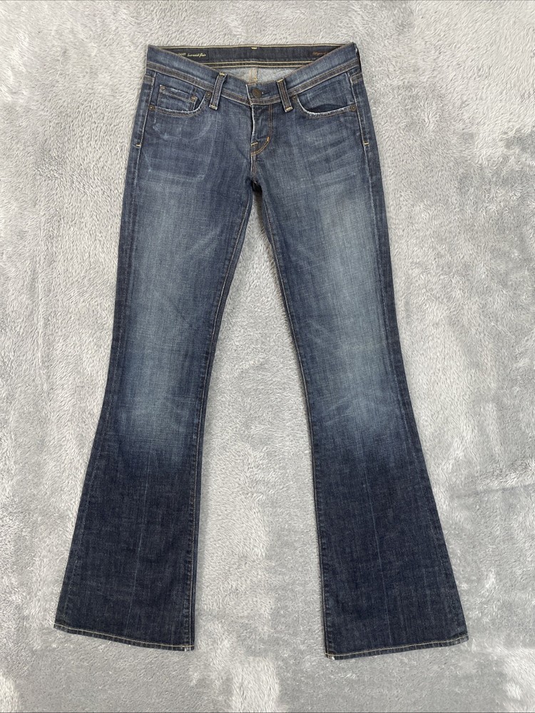 Citizens of Humanity Women's 26 Blue Ingrid Low Waist Flare Stretch Jeans