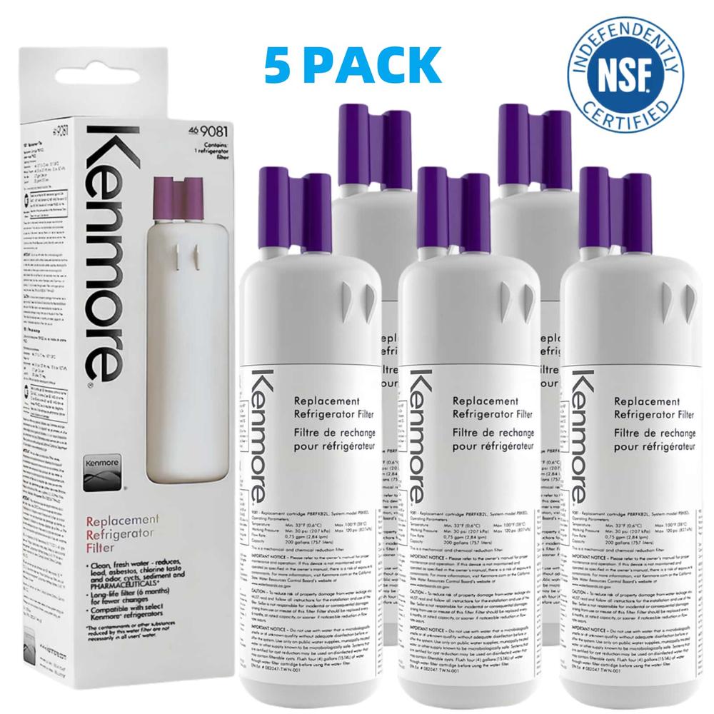 1/5 Pack 9081 Kenmore 469081 46-9930 Refrigerator & Water Filter US Stock NEW