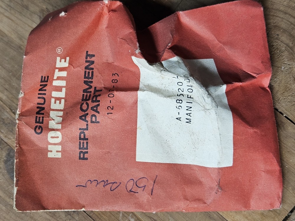NOS Homelite Manifold A-68520-2 Genuine Vintage Replacement Part