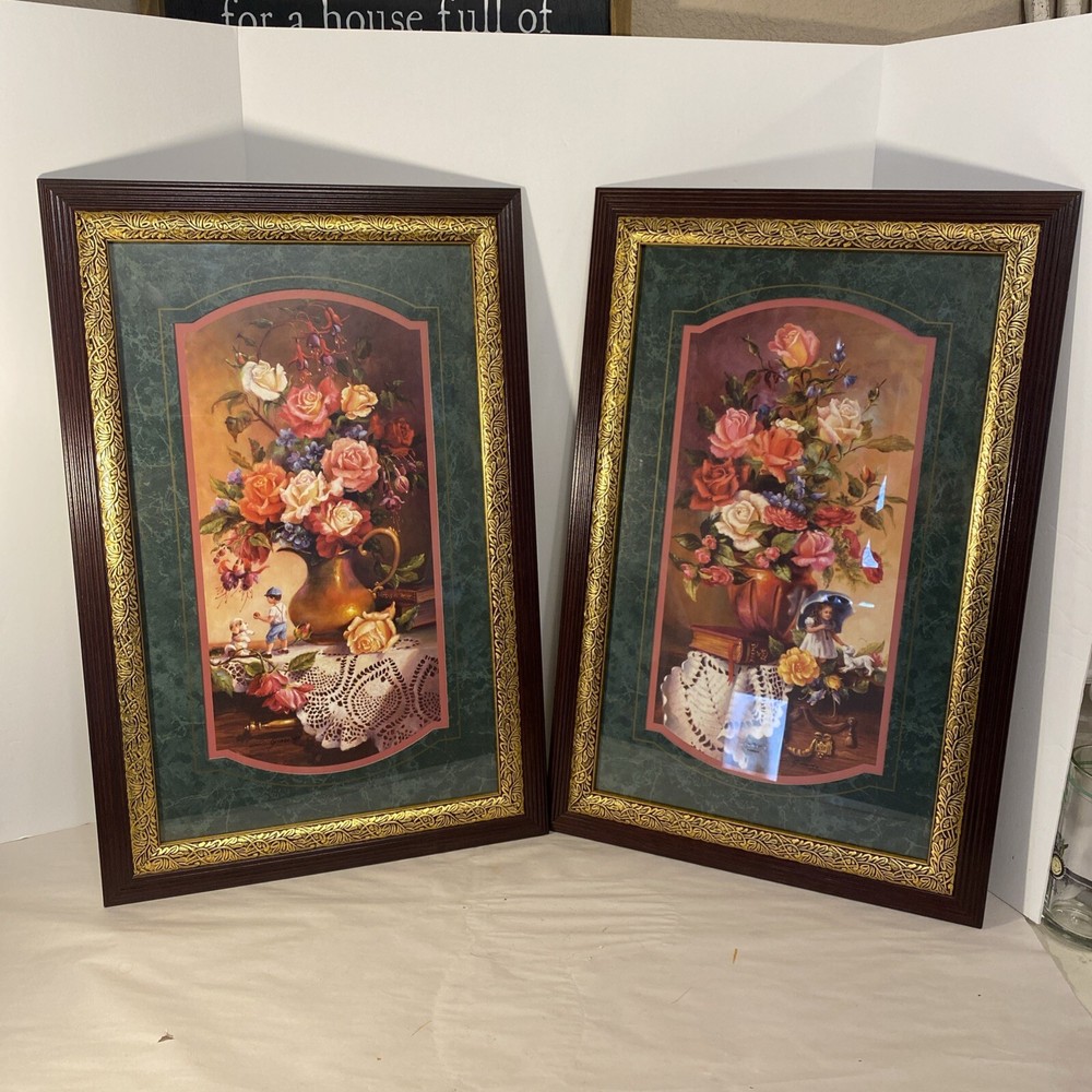 ホーム インテリア 写真 花柄 男の子 女の子 華やかな D. ジャコモ 2 個セット EUC