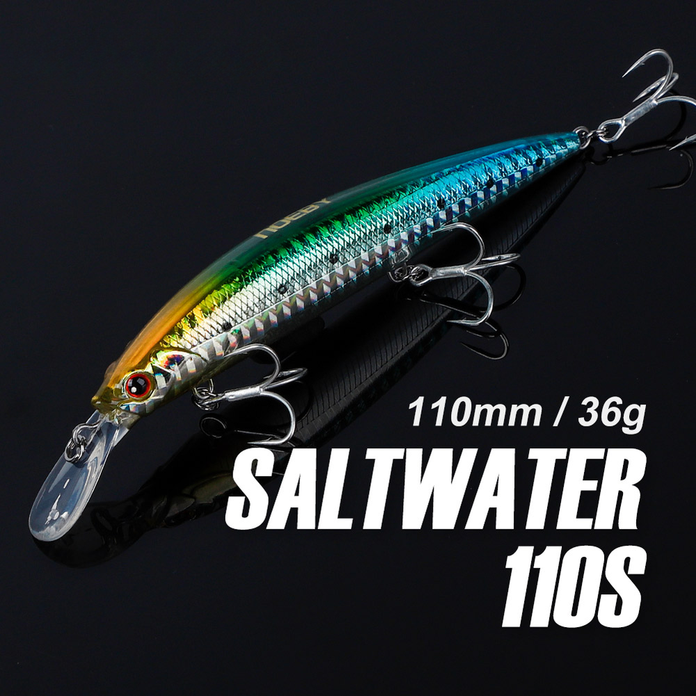 110mm Heavy Sinking Minnow Fishing Lures Rolling Wobblers Artificial Hard Baits