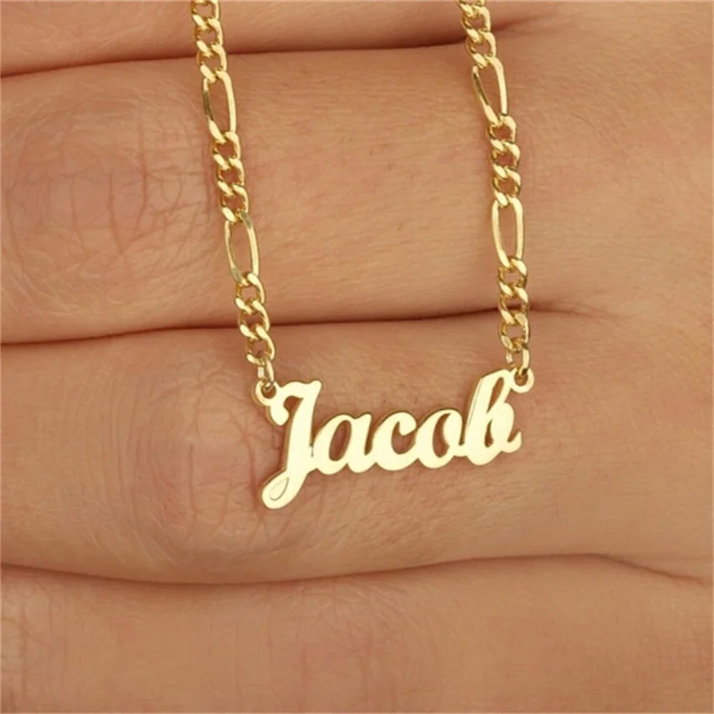 Jewelry Name Custom Necklaces for Men Nameplate Jewelry Stainless Steel Women Si