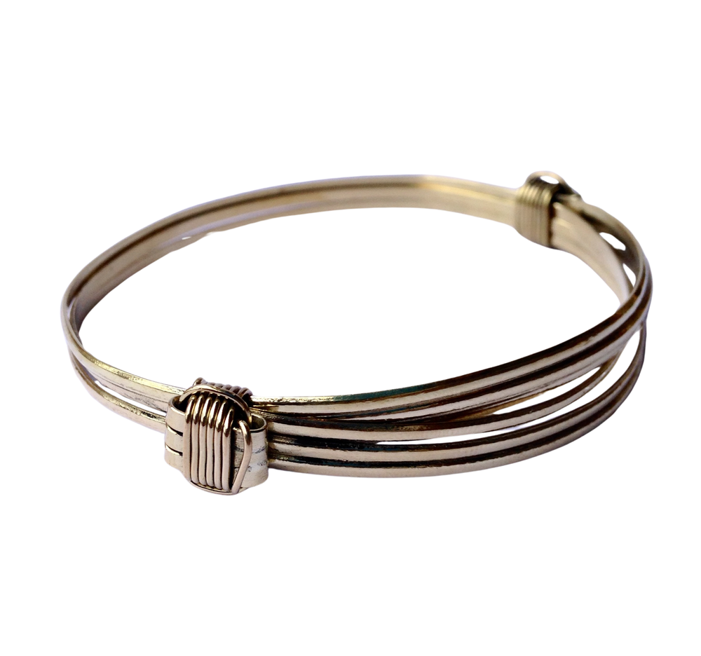 Handmade Bracelet African Elephant Hair Unisex Brass Made in Kenya