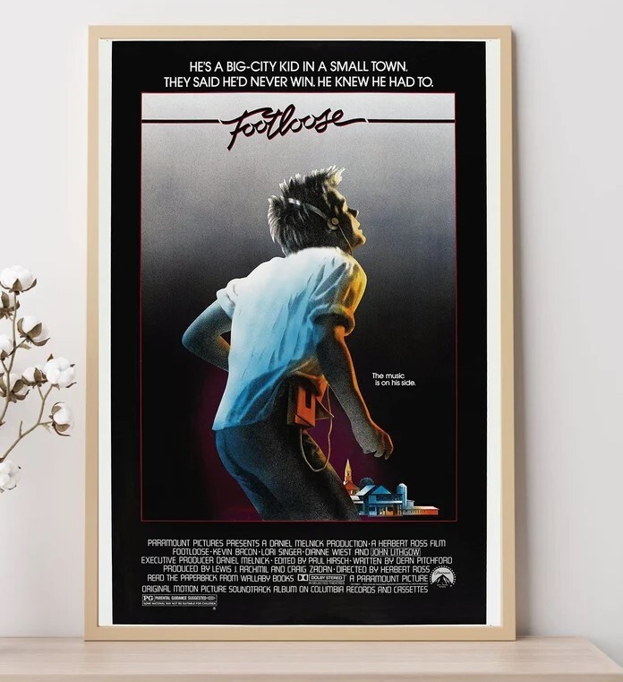 Footloose (1984)--Movie Poster, Art Prints, Home Decor,Wall Art